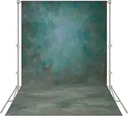 Haboke Abstract Professional Photography Backdrop for Portrait Photo Props Booth Background Photoshoot Studio with Ployester Fabric Roller Pocket on Top (6x8ft,Green)