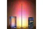 Govee RGBIC Floor Lamp, LED Corner Lamp Works w/ Alexa, Smart Modern - Silver