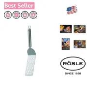 Lightweight Stainless Steel Burger Turner with Safe Long Handle and Perforations