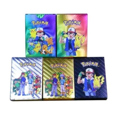 Foil Multi-Color Pack 55 Card TCG GX Vmax GX Card Charizard Rare Pokémon Card