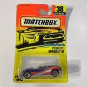 MATCHBOX 1997 SUPERFAST CORVETTE STINGRAY III #38/75 NEW