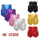 Freebily Kids Sequin Waistcoat Fancy Jacket Vest Hip-hop Jazz Dance Show AU
