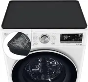 Washer and Dryer Covers, 26.7“ x 26.7" Washer and Dryer Top Protector Non-slip Washing Machine Cover Silicone Rubber Mat Support Heat Washer Dryer Top Covers for Laundry Kitchen Home (1PCS Black)