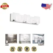 3-Bulb Dimmable Vanity Light - Frosted Acrylic LED Design for Modern Bathrooms