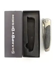 New Sharp by Design Mini Tempest Marvel Blue Carbon fiber M390 Bowie rare