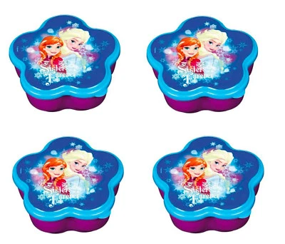 4 Pack of Disney Frozen Anna and Elsa Tiny Storage Boxes