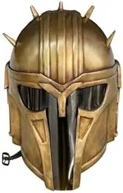 Mandalorian-Helmet Boba Fett Premium Steel Replica Helmet - Star-Wars The Black Series Cosplay Gear for Movie Fans Gift, Display Full-Scale Roleplay Collectible