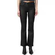 Mavi Jeans Maria Coated Bootcut Jeans in Black Coated at Nordstrom, Size 28 30