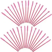 OKUMEYR 50pcs Sewing Machine Cleaning Brush Cleaning Supplies for Housekeeping Business Cleaning Machine Accessories Crevice Cleaning Brush Sewing Supplies Straw Cleaners Pink Silica Gel