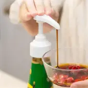 2Pcs Gallon Seasoning Sauce Bottle Pressure Mouth Spice Container Spice Pots Squ