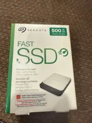 Seagate 500 GB Fast SSD Portable External Storage Drive PC/Mac STCM500401 NEW