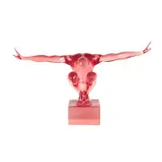 Deco 79 Resin People Decorative Sculpture Tinted Posing Home Decor Statue, Ac...
