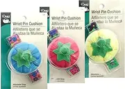 Dritz Wrist Tomato Adjustable Strap, Assorted Colors: Pink, Purple & Teal, One Size Fits All, 1 Count Pin Cushion