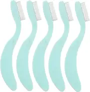 DRESSOOS Multi-purpose Beauty Tools Set Eyebrow Comb Lash Separator Portable Folding Stainless Steel for Men Women