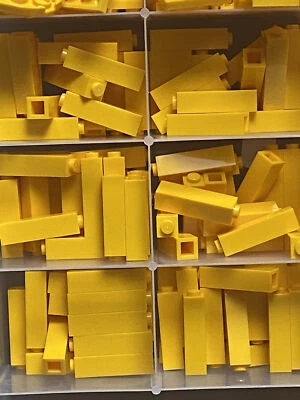 LEGO Parts - Bright Light Orange Brick 1 x 1 x 3 - No 14716 - QTY 110