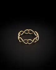 14K Italian Gold Infinity Ring