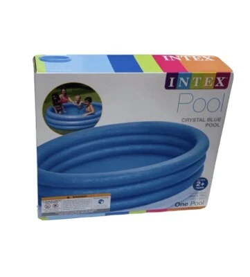 Crystal Blue INTEX Inflatable 66" x 15" Swimming Pool! NEW! Ships Fast
