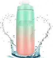 Mountain Bike Water Bottle | 750ml Gradient Color Sports Water Bottle | Leakproof Drink Cup, Portable Fast Drinking Nozzle, Gym Supplies For Running Hiking