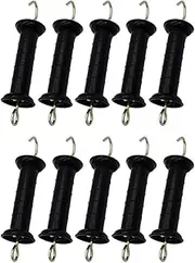 Elqater Livestock Farm Electric Fence Door Handle with Insulator Cattle, Sheep, Horse and Pig Fence Pasture Fence Accessories