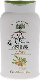 Shower Cream - Argan Milk by Le Petit Olivier for Women - 8.4 oz Shower Cream
