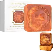 [2PCS Set] Nano Gold Handmade Soap | Sulfur Spring Extract & Glycerin | Fades Pigmentation, Antibacterial, Moisturizing | For Face & Body, Men & Women