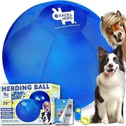 Race&Herd 25" Original Herding Ball for Dogs, Giant Herding Ball for Australian Shepherds, Dog Training Toy for Large Breeds, Dog Herding Toy for Outdoor Play & Training