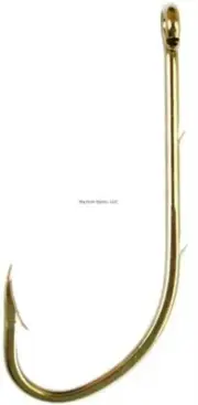 Eagle Claw Baitholder Hook #4 Curved/Forged Ringed Eye Bronze 10/Pk 186AH-4