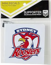 NRL iTag Pack of 2 Mini Decals Roosters Mini Decals, Unisex-Adult