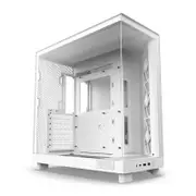 NZXT H6 Flow Compact Dual Chamber TG Mid Tower ATX Case - Matte White (CC-H61FW-01)