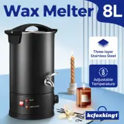 8L Electric Wax Melter Candle Soy Bees Soap Making Spout Pot Furnace Machine