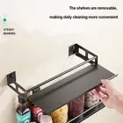 Sleek and Modern Kitchen Wall Mounted Rack Perfect for Organizing Spices