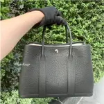 二手精品 全新真品 HERMES GARDEN PARTY 30 89 NOIR 黑色 手提包