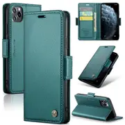 CaseMe iPhone 11 Pro Max Folio Wallet Case Cover Apple Side Closure ProMax [Teal Green]