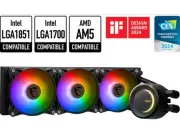 MSI MAG CoreLiquid E360 Black - AIO ARGB CPU Liquid Cooler - Rotating Cap Design