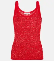 [Gabriela Hearst] Gabriela Hearst Pontus wool and silk-blend top AU 14 red