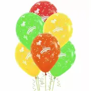 Mexican Taco Fiesta Fashion Assorted Latex Balloons 12 Pack