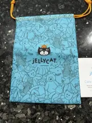 Jellycat London Blue Drawstring Dust Bag Pouch Small 10.5 x 7.5 Inch
