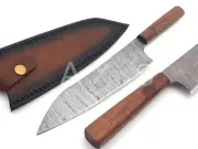 Damascus Steel Chef Knife | Kitchen Knife | Handmade & Hand Forged Knife