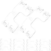 TEHAUX 20pcs Butterfly Shape Blind Valance Clips Sturdy Plastic Blinds Clip for Easy Install Decorative Home Decor Accessories