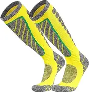 [Generic] Ski Socks Knee High Casual Boot Socks Hiking Socks Winter Snow d Thermal Socks Womens Mens for Skiing 339 D
