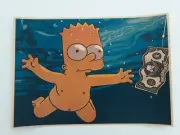 Nivana Nevermind Album Cover featuring Bart Simpson - Poster - Reprint