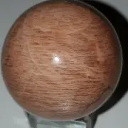 Peach Moonstone Sphere Ball Orb Reiki Chakra Crystal Healing 37mm 72g