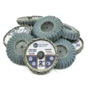 Benchmark Abrasives 2" Quick Change Zirconia Curved Flap Disc Grinding Wheel ...