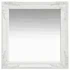 Wall Mirror Baroque Style 60x60 cm White vidaXL