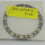 Rolex GMT insert , BLACK Gold , 16718 , NEW Old Stock