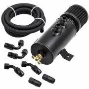 Alloy Baffled Motor Oil Catch Can 750ML 10AN With 10ft Hose Set And Fittings Kit (for: Porsche)