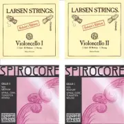Larsen Soloist A, D Thomastik Spirocore G, C 4/4 Cello Strings Set
