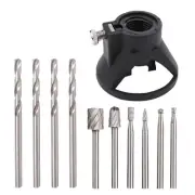 Large Window Wood Cutting Guide HSS Router With Drill Bits Set For Dremel G