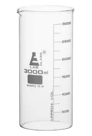 Beaker 3000ml - Tall Form - Graduated - Borosilicate Glass - Eisco Labs
