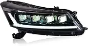 Car Accessories Headlight Assembly LED Lights Lamp DRL Signal Plug And Play Daytime Running Compatible With Accord 2008-2013 8th